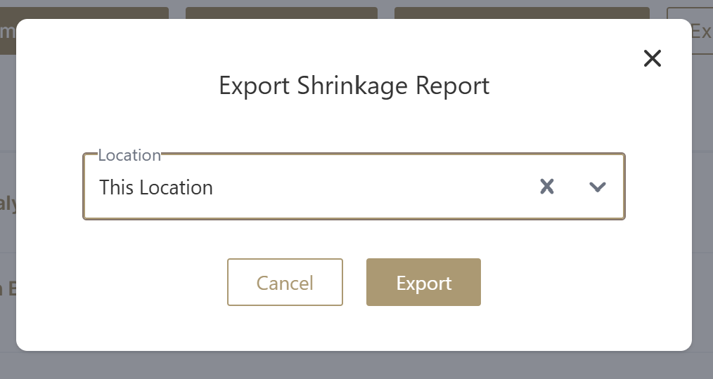 export_shrinkage_report_menu.png